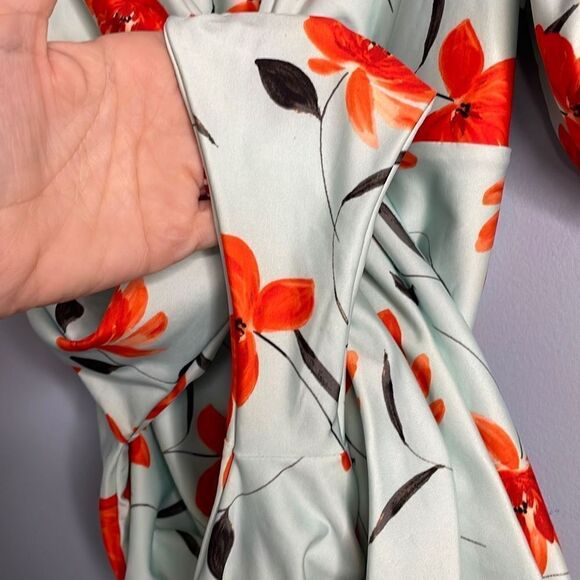 SAME Los Angeles Puff Sleeve Bow tie One Piece Swimsuit size Medium - Picture 10 of 10